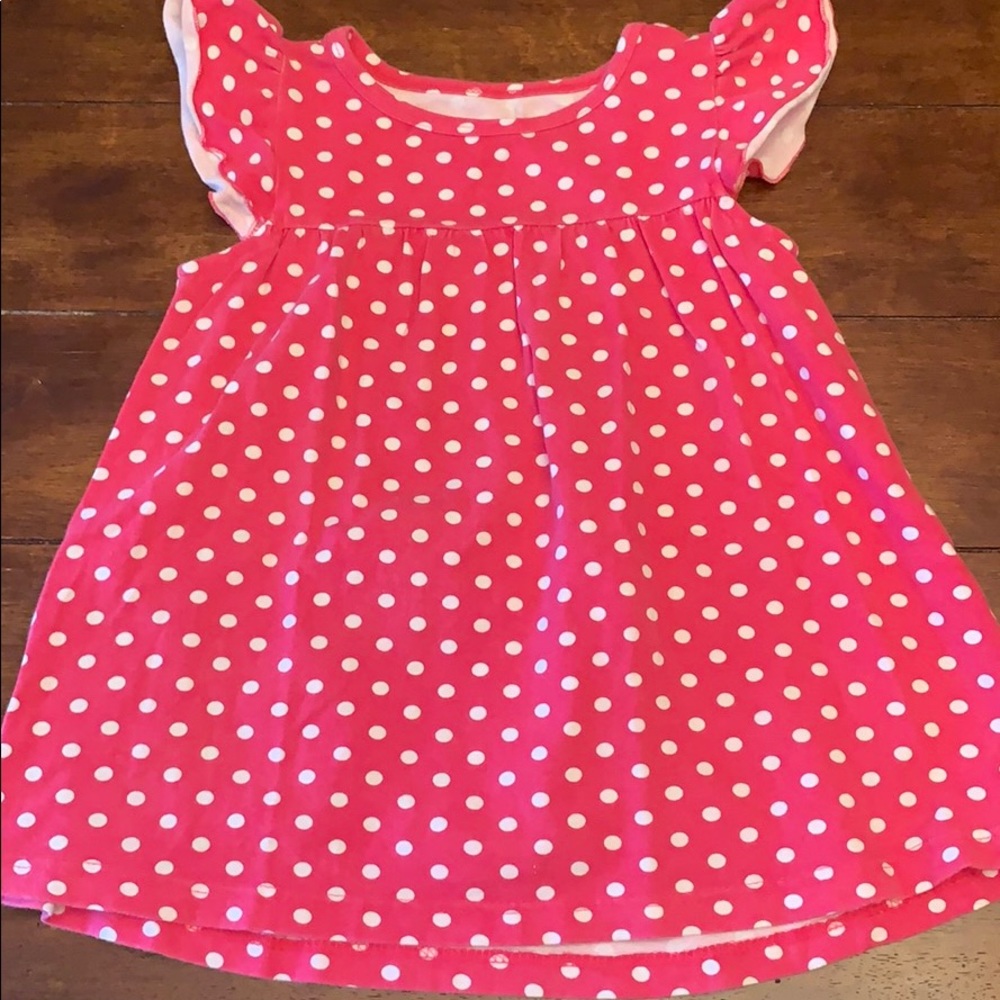 Pink polka dot pearl size 3 tunic
